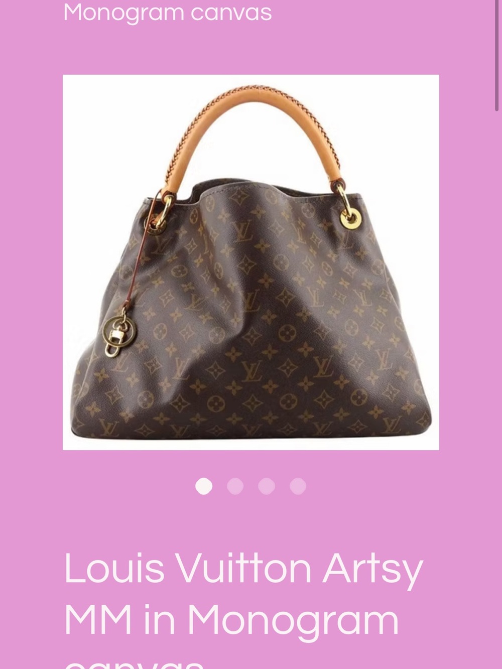 Louis Vuitton Monogram Artsy MM Shoulder Bag - Brown & Tan